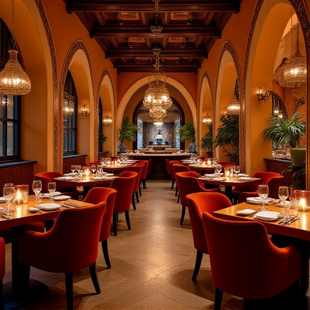 Interni del ristorante Sahara Sweet a Roma